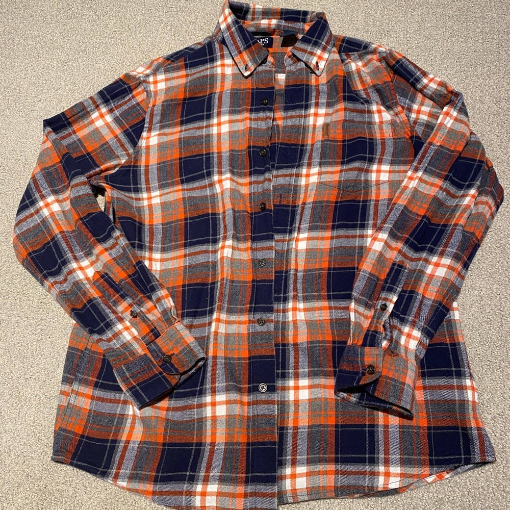 Mens Chaps Orange Flannel in Medium